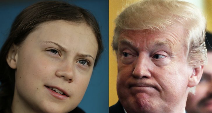 Greta Thunberg, Ellen DeGeneres, Donald Trump
